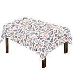 Lacrosse Sport Pattern Print Tablecloth