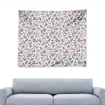 Lacrosse Sport Pattern Print Tapestry