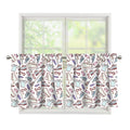 Lacrosse Sport Pattern Print Tier Curtains