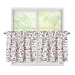 Lacrosse Sport Pattern Print Tier Curtains