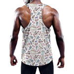 Lacrosse Sport Pattern Print Training Tank Top