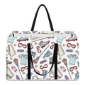 Lacrosse Sport Pattern Print Utility Tote Bag