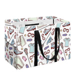 Lacrosse Sport Pattern Print Utility Tote Bag