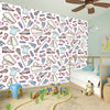 Lacrosse Sport Pattern Print Wall Sticker