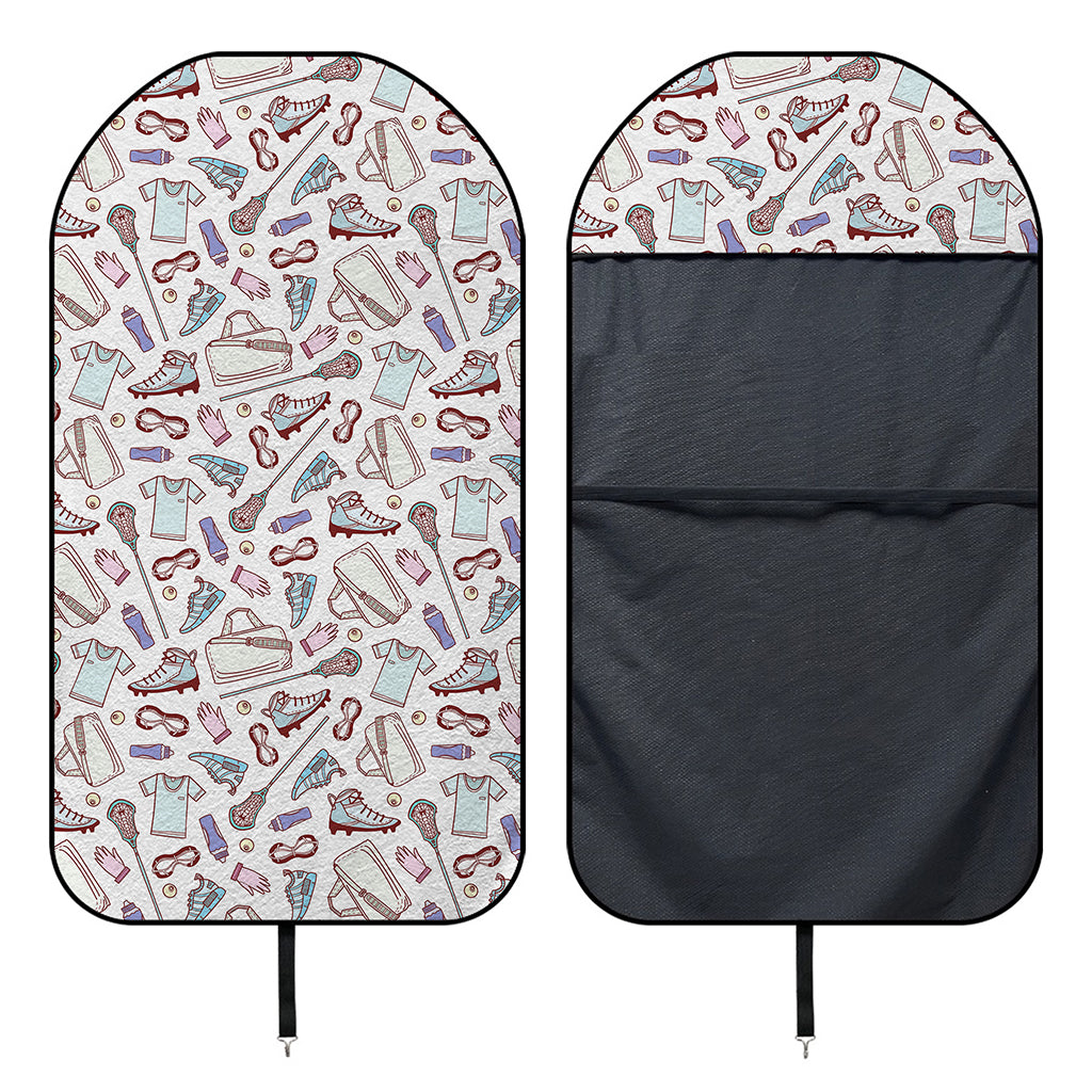 Lacrosse Sport Pattern Print Waterproof Car Seat Cover