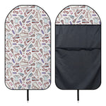 Lacrosse Sport Pattern Print Waterproof Car Seat Cover