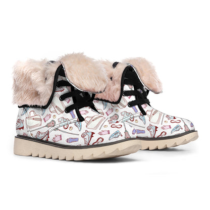 Lacrosse Sport Pattern Print Winter Boots