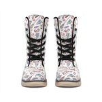 Lacrosse Sport Pattern Print Winter Boots