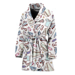 Lacrosse Sport Pattern Print Women's Bathrobe