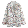 Lacrosse Sport Pattern Print Women's Blazer