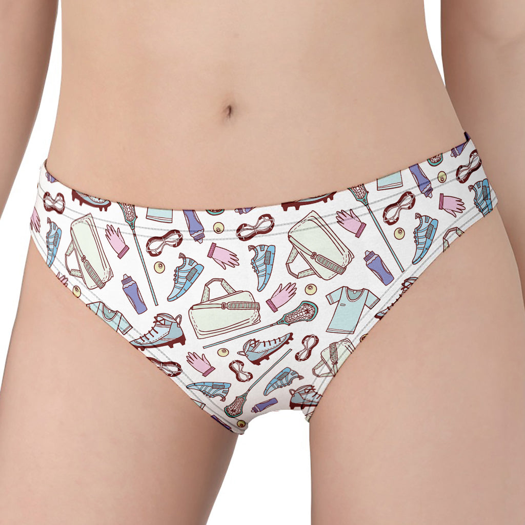 Lacrosse Sport Pattern Print Women's Panties