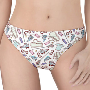 Lacrosse Sport Pattern Print Women's Thong