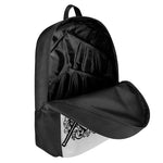 Lacrosse Sticks And Ornate Wing Print 17 Inch Backpack