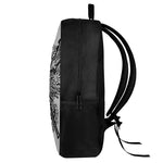 Lacrosse Sticks And Ornate Wing Print 17 Inch Backpack