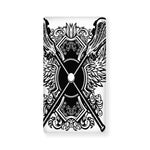 Lacrosse Sticks And Ornate Wing Print Baby Crib Sheet