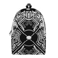 Lacrosse Sticks And Ornate Wing Print School Backpack