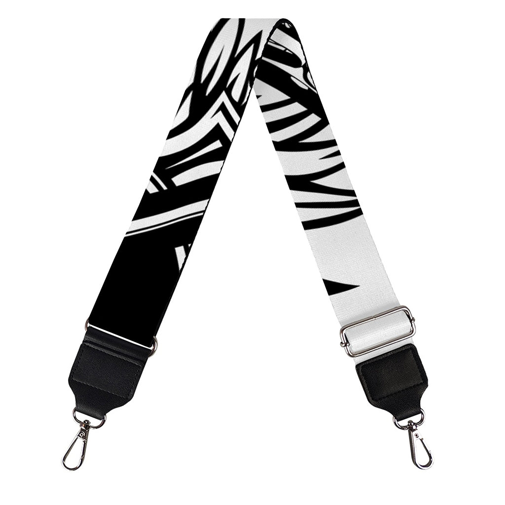 Lacrosse Sticks And Ornate Wing Print Bag Strap