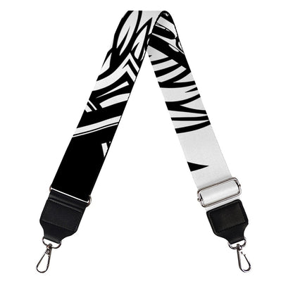 Lacrosse Sticks And Ornate Wing Print Bag Strap