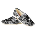 Lacrosse Sticks And Ornate Wing Print Casual Shoes