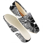 Lacrosse Sticks And Ornate Wing Print Casual Shoes