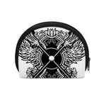 Lacrosse Sticks And Ornate Wing Print Coin Purse