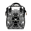 Lacrosse Sticks And Ornate Wing Print Diaper Bag