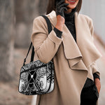 Lacrosse Sticks And Ornate Wing Print Double Strap Bible Bag