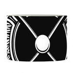 Lacrosse Sticks And Ornate Wing Print Drum Lamp Shade