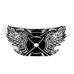 Lacrosse Sticks And Ornate Wing Print Fanny Pack