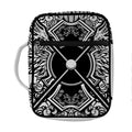 Lacrosse Sticks And Ornate Wing Print Front Pocket Bible Bag