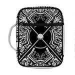 Lacrosse Sticks And Ornate Wing Print Front Pocket Bible Bag