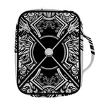 Lacrosse Sticks And Ornate Wing Print Front Pocket Bible Bag
