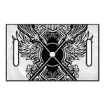 Lacrosse Sticks And Ornate Wing Print Golf Cart Seat Cover