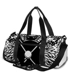 Lacrosse Sticks And Ornate Wing Print Gym Bag