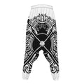 Lacrosse Sticks And Ornate Wing Print Hammer Pants