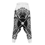 Lacrosse Sticks And Ornate Wing Print Hammer Pants