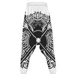 Lacrosse Sticks And Ornate Wing Print Hammer Pants