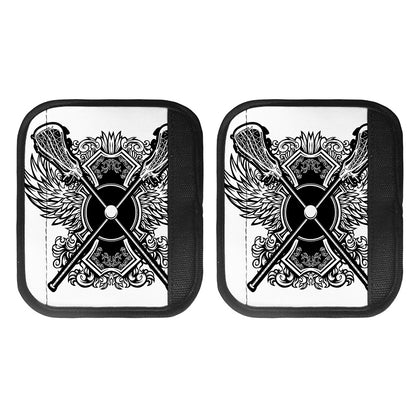 Lacrosse Sticks And Ornate Wing Print Handle Covers