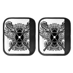 Lacrosse Sticks And Ornate Wing Print Handle Covers