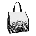 Lacrosse Sticks And Ornate Wing Print Insulated Lunch Tote