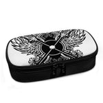 Lacrosse Sticks And Ornate Wing Print Insulin Cooler Travel Case
