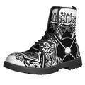 Lacrosse Sticks And Ornate Wing Print Lace-Up Boots