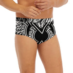 Lacrosse Sticks And Ornate Wing Print Men's Briefs