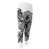 Lacrosse Sticks And Ornate Wing Print Men's Compression Pants