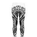 Lacrosse Sticks And Ornate Wing Print Men's Leggings