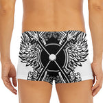 Lacrosse Sticks And Ornate Wing Print Men's Short Boxer Briefs