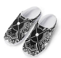 Lacrosse Sticks And Ornate Wing Print Mesh Casual Shoes