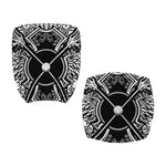 Lacrosse Sticks And Ornate Wing Print Office Chair Cover