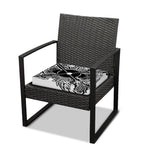 Lacrosse Sticks And Ornate Wing Print Outdoor Seat Cushion Cover