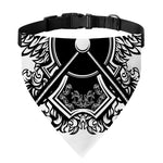 Lacrosse Sticks And Ornate Wing Print Over The Collar Dog Bandana